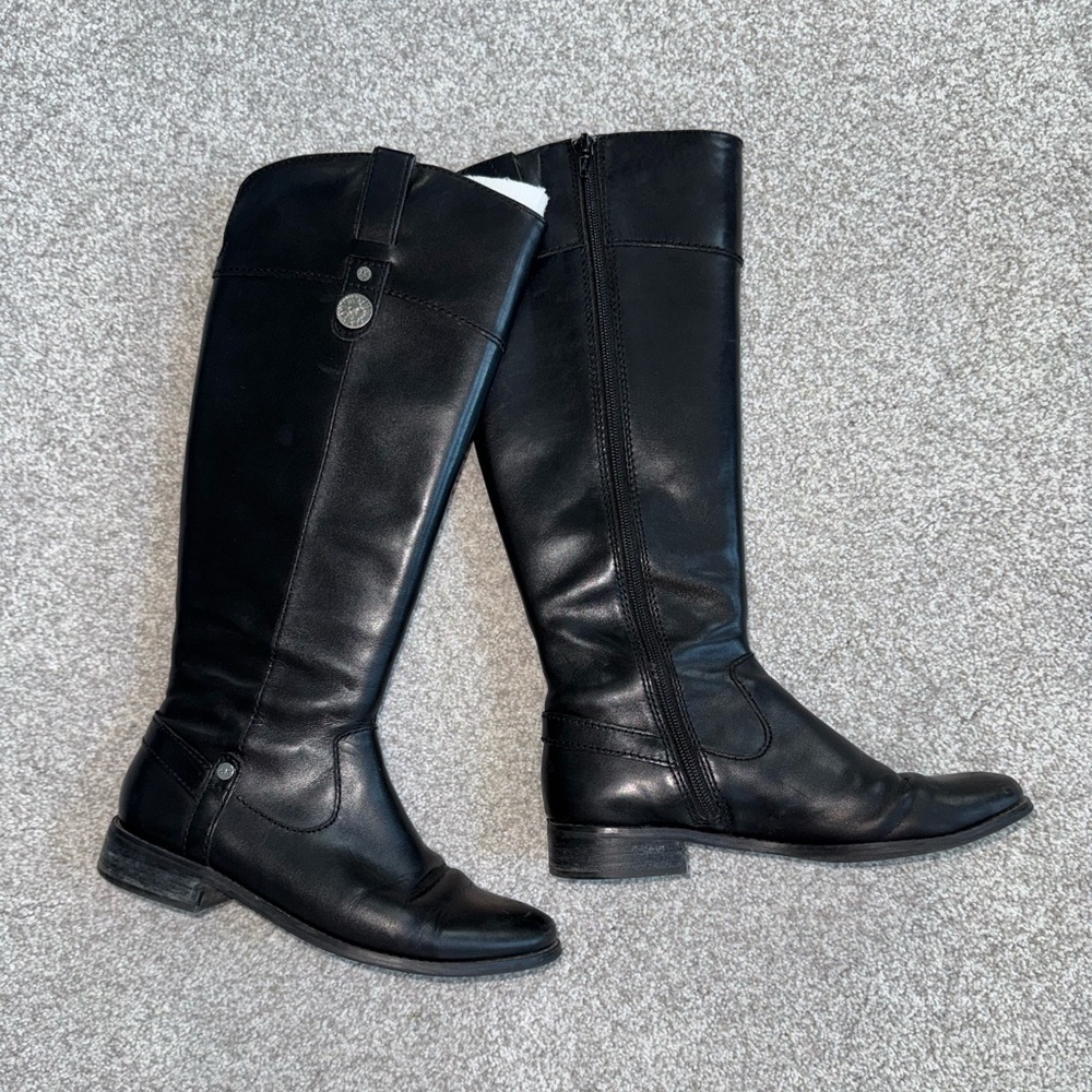 AK Anne Klein Wonen’s Black Riding Boots - Sz 6